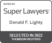 Rated by Super Lawyers Donald F. Lighty Selected In 2022 Thomson Reuters